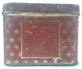 Antique T & B Renowned Half Pound Myrtle Cut Tobacco Tin Metal Container