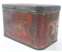 Antique T & B Renowned One Pound Myrtle Cut Tobacco Tin Metal Container