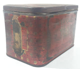 Antique T & B Renowned One Pound Myrtle Cut Tobacco Tin Metal Container