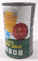 Vintage Nabob Clear Apple Juice Vitamin "C' Added 7" Tall Metal Can