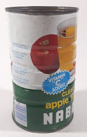 Vintage Nabob Clear Apple Juice Vitamin "C' Added 7" Tall Metal Can