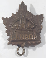 Antique Caron Bros. Montreal 1916 WWI CEF Canadian General Service Metal Collar Badge