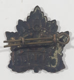 Antique WWI CEF Canadian General Service Officer Metal Hat Cap Badge