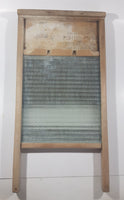 Antique Chief Brand Wood Framed Glass Washboard 12 1/4" x 24"