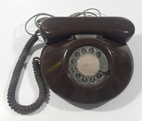 Vintage York Regional Police NT Northern Telecom Brown Pancake Style Rotary Telephone