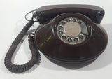 Vintage York Regional Police NT Northern Telecom Brown Pancake Style Rotary Telephone