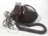 Vintage York Regional Police NT Northern Telecom Brown Pancake Style Rotary Telephone