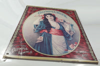 Vintage Olympia Beer 19 1/2" x 26 1/2" Foam Backed Poster Picture Sign