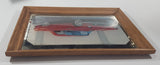 Vintage Stamford Art 1957 Chevrolet Corvette Hard Top Red 13 1/4" x 18 Wood Framed Mirror Picture