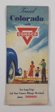 Vintage 1950s Travel with Conoco Colorado Road Map 18" x 26 1/4"