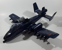 Vintage 1984 Hasbro G.I. Joe Z06 Rattler Wild Weasel 17" Long Dark Blue Plastic Air Plane