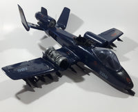 Vintage 1984 Hasbro G.I. Joe Z06 Rattler Wild Weasel 17" Long Dark Blue Plastic Air Plane