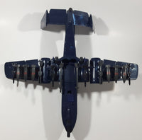 Vintage 1984 Hasbro G.I. Joe Z06 Rattler Wild Weasel 17" Long Dark Blue Plastic Air Plane