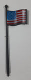 Vintage 1983 G.I. Joe Headquarters American Flag Pole 5 1/2" Tall Grey Plastic Toy Accessory