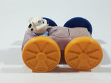 1997 McDonald's Disney 101 Dalmatians #4 Mayor Ed Pig in Mud Bath and Rolly Dog in Bone Car 3 1/8" Long Toy Flip Car