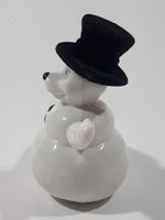 2000 McDonald's Disney 102 Dalmatians #27 Snowman with Black Fuzzy Top Hat 3 1/4" Tall Toy Figure