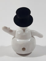 2000 McDonald's Disney 102 Dalmatians #27 Snowman with Black Fuzzy Top Hat 3 1/4" Tall Toy Figure