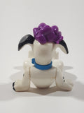 1996 McDonald's Disney 101 Dalmatians Dog with Purple Bow 2 1/2" Tall Toy Figure