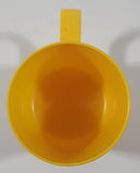 Vintage 1985 McDonald's Ronald McDonald Footed Yellow and Red Plastic Cup Mug with Feet