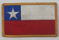 Vintage Chile Flag 2" x 3 1/4" Velcro Fabric Patch Badge