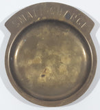 Vintage 1970s Small Change Brass Metal Coin Dish Tray