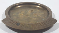 Vintage 1970s Small Change Brass Metal Coin Dish Tray