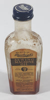 Antique Rawleigh's Sewing Machine Oil 4 1/2 Fluid Oz 6 1/2" Tall Glass Bottle with Paper Label