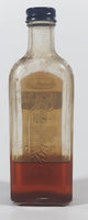 Antique Rawleigh's Sewing Machine Oil 4 1/2 Fluid Oz 6 1/2" Tall Glass Bottle with Paper Label