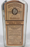 Antique Watkins Double Strength Vanill 325mL 8 1/2" Tall Glass Bottle with Paper Label