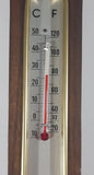 Vintage West Germany Banjo Style Wood Weather Station Barometer Hygrometer Thermometer