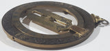 1987 Franklin Mint Universal Equinoctial Ring Sun Dial 4" Brass Metal