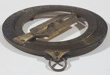 1987 Franklin Mint Universal Equinoctial Ring Sun Dial 4" Brass Metal