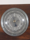 Vintage MOCO. Barometer Thermometer 5 1/4" x 7 1/2" Lacquered Wood Weather Station