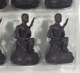 Hawaiian Monarchy Collectors Edition Kamehameha I King of Hawaii Queen Tiki Warriors and Gods Carved Resin Chess Set (32 Pieces) White Queen Missing Hand