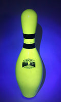 Winsome ABC WIBC Approved Plastic Coated Weight Control Glow Bowl Neon Yellow 10 Pin Bowling Pin 15" Tall USED