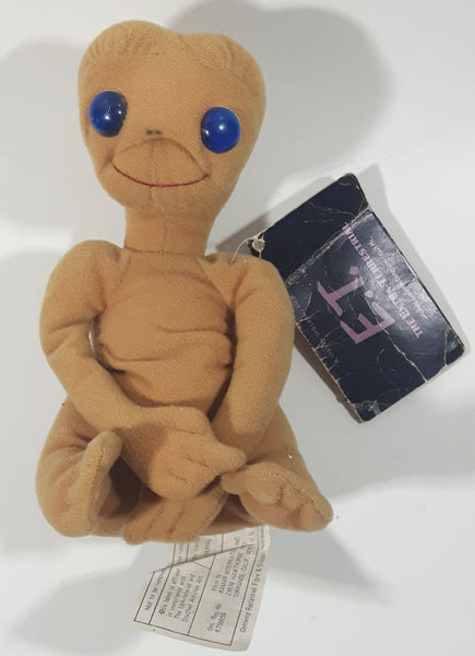 Vintage 1982 Showtime Kamar International Universal Studios E.T. The Extra-Terrestrial 8" Tall Plush Toy Character with Original Tag