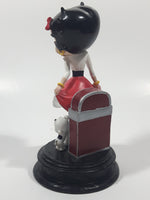 NJ Croce Betty Boop with Pudgy Dog and Red Jukebox 5 5/8" Tall Resin Figurine