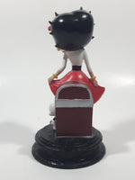 NJ Croce Betty Boop with Pudgy Dog and Red Jukebox 5 5/8" Tall Resin Figurine