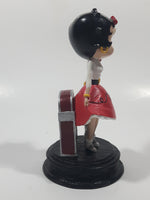 NJ Croce Betty Boop with Pudgy Dog and Red Jukebox 5 5/8" Tall Resin Figurine