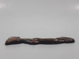 Vintage Boy Peeing in Pot Small 1 5/8" x 3 5/8" 3D Copper Metal Plaque Figure