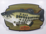 RARE 1999 USA Item No. 1008 "Singing Sam River Fish" Singing Moving Bass Fish On Plastic Plaque WORKING