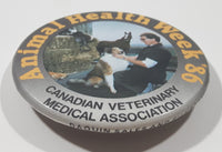 Animal Health Week '86 Canadian Veterinary Medical Association 2 1/8" Round Button Pin
