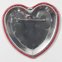 Love Local with Hair Dresser Barber Scissors 2 1/8" x 2 1/4" Heart Shaped Pin