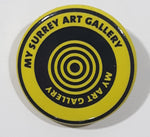 My Surrey Art Gallery My Art Gallery Yellow and Black 1 1/4" Round Button Pin