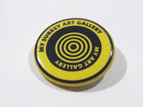 My Surrey Art Gallery My Art Gallery Yellow and Black 1 1/4" Round Button Pin