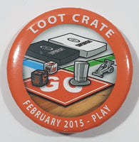 February 2015 Play Loot Crate 1 3/8" Round Button Pin