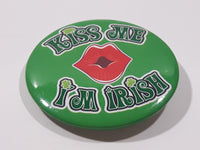 Kiss Me I'm Irish 1 1/2" Round Button Pin