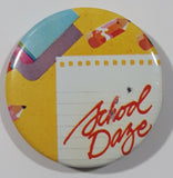 1985 Carlton Cards School Daze 1 5/8" Round Button Pin