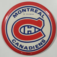 Vintage NHL Services Montreal Canadiens 3 3/8" Round Button Pin