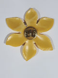 5 Years On Yellow Flower 1 3/4" Pin
